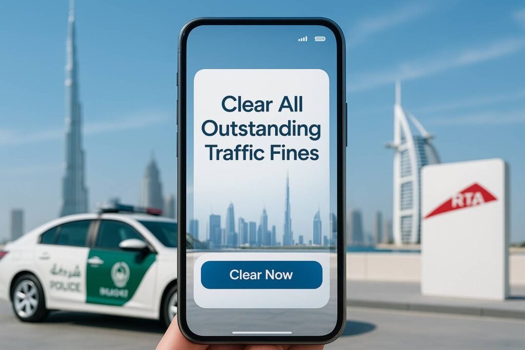 Clear all outstanding traffic fines.