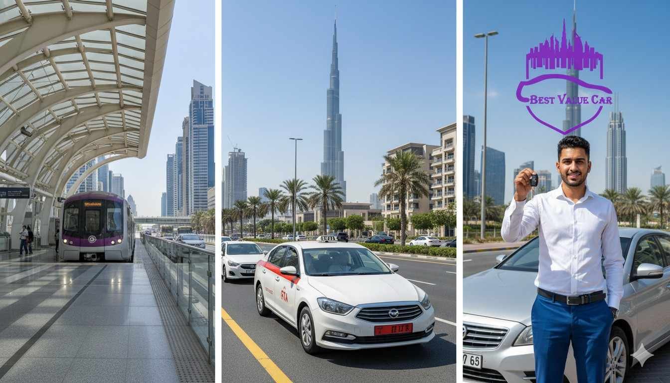car rental vs taxis vs metro