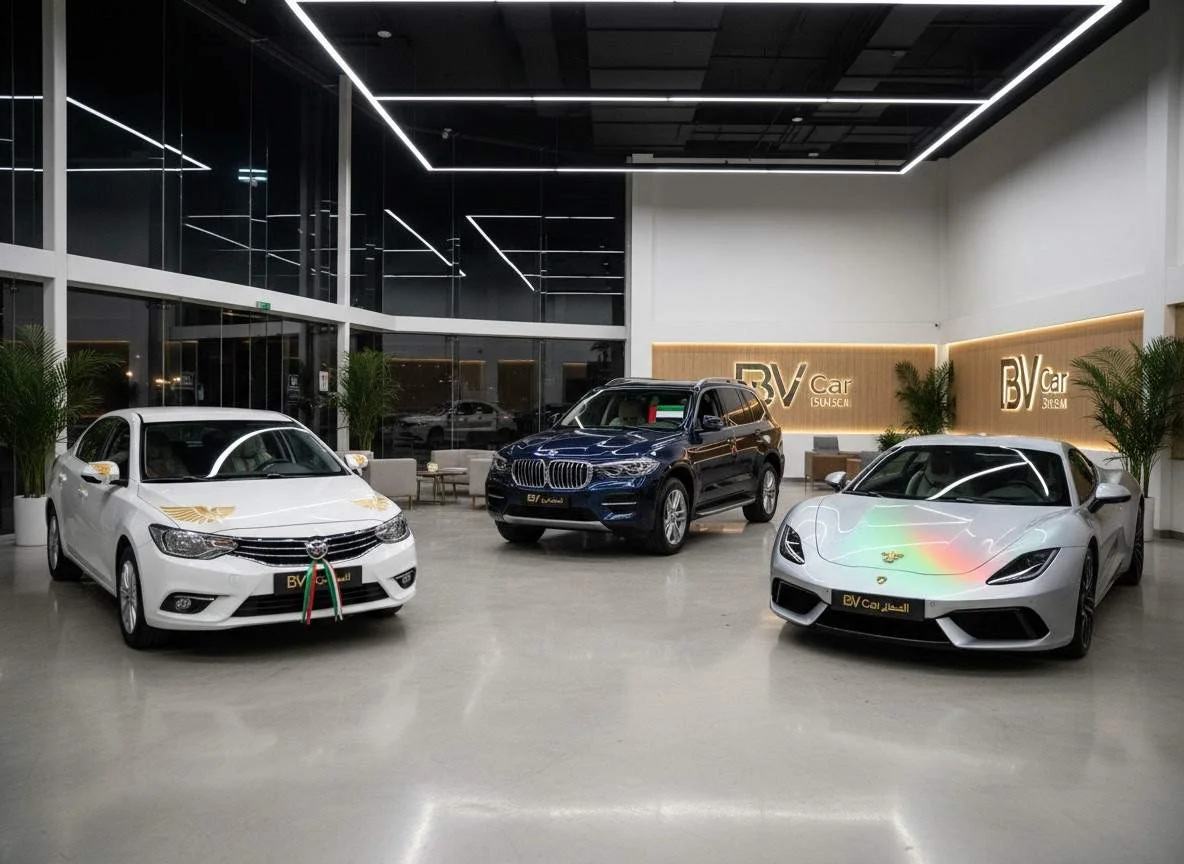 Cars in Best Value Car Rental Showroom